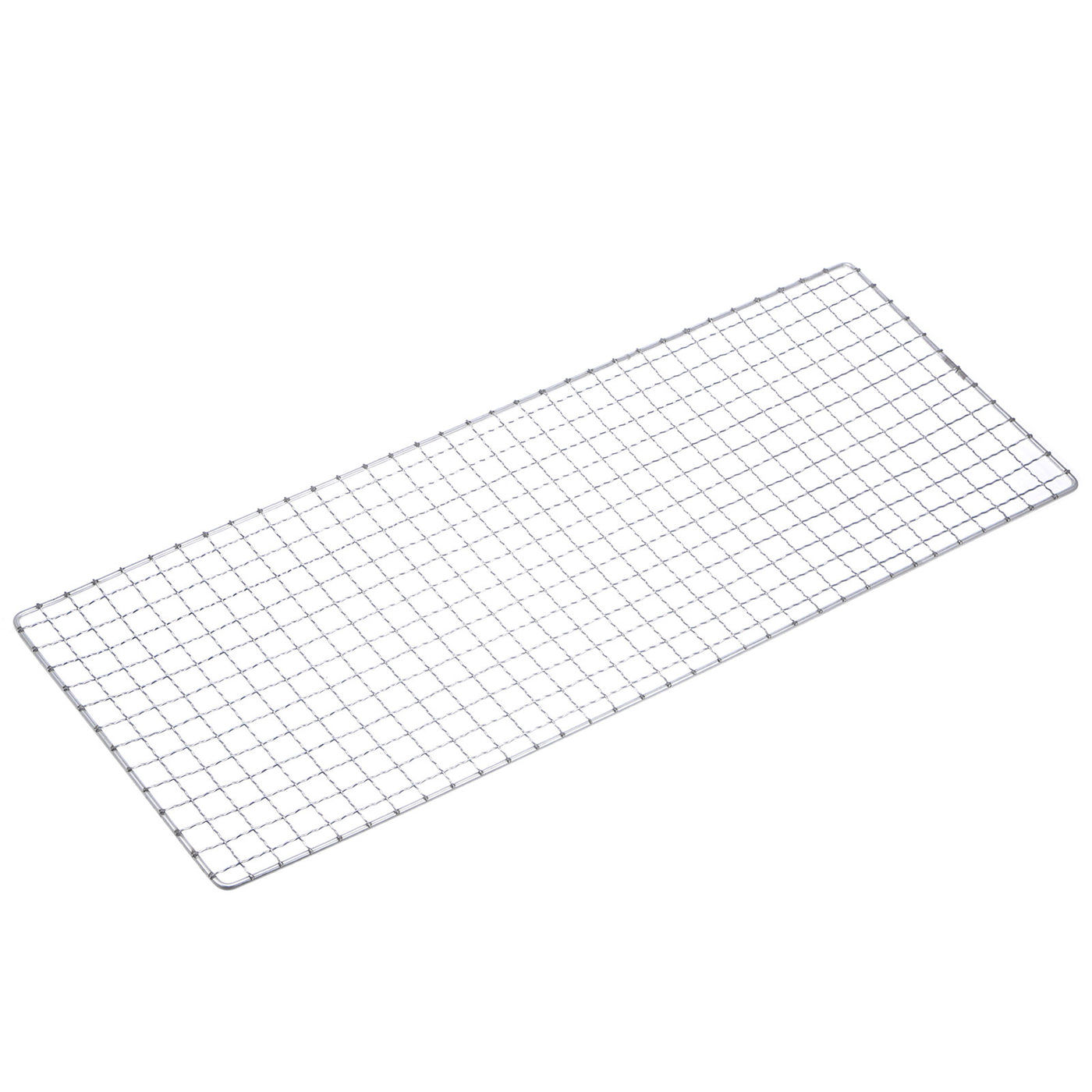 Harfington Square BBQ Grill Net 19x50cm Electroplated Stainless Steel Barbecue Mesh Mat