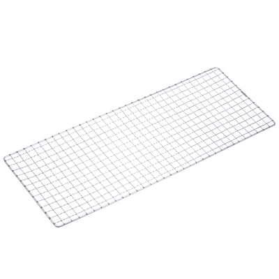 Harfington Square BBQ Grill Net 19x50cm Electroplated Stainless Steel Barbecue Mesh