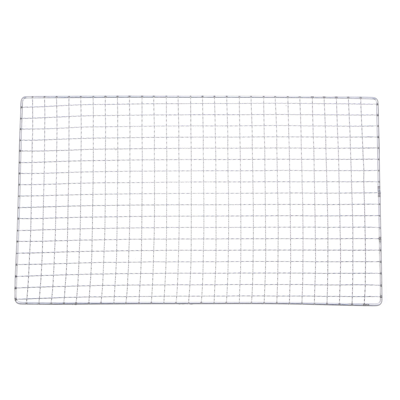 Harfington 2pcsSquare BBQ Grill Net 17.3"x10.2" Electroplated Stainless Steel Barbecue Mesh