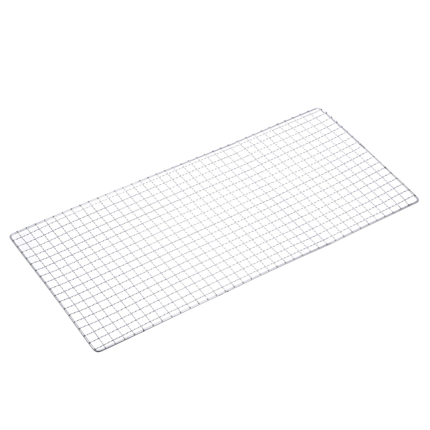 Harfington Square BBQ Grill Net 26x60cm Electroplated Stainless Steel Barbecue Mesh