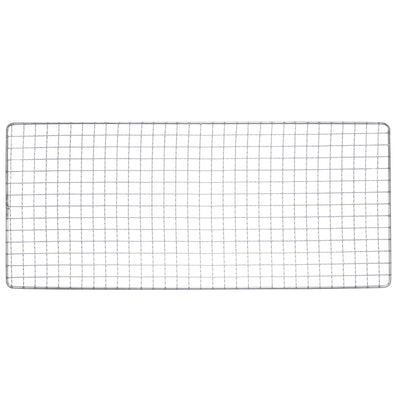 Harfington 2pcs Square BBQ Grill Net 17.3"x7.5" Stainless Steel Barbecue Mesh for Baking