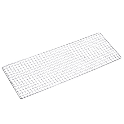 Harfington Square BBQ Grill Net 19x50cm Stainless Steel Barbecue Mesh Mat