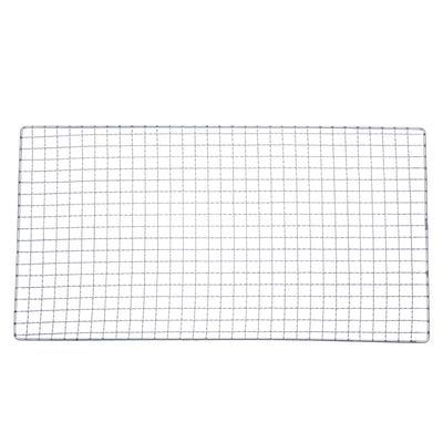 Harfington Square BBQ Grill Net 17.3"x11.6" Electroplated Stainless Steel Barbecue Mesh
