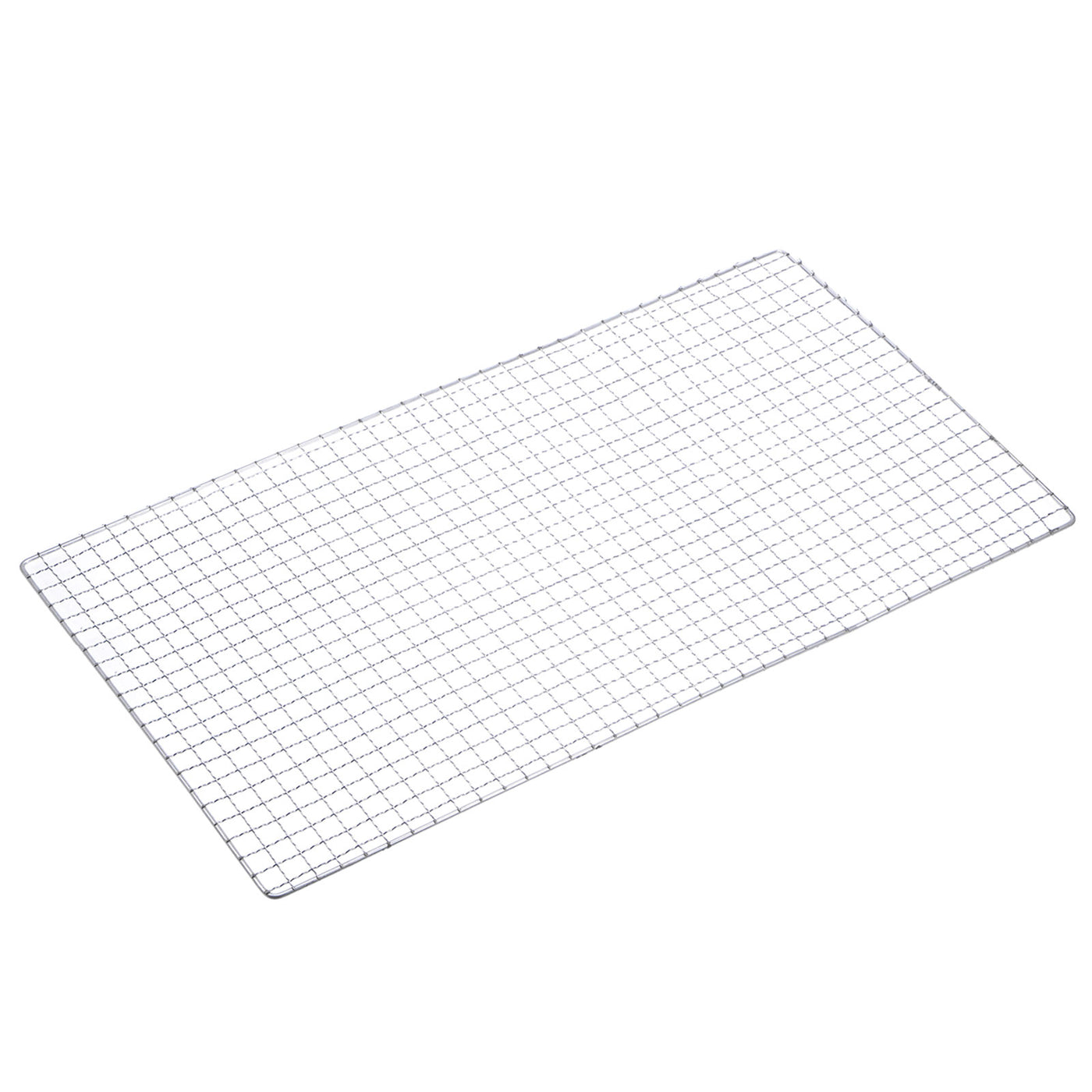 Harfington Square BBQ Grill Net 29.5x60cm Electroplated Stainless Steel Barbecue Mesh Mat