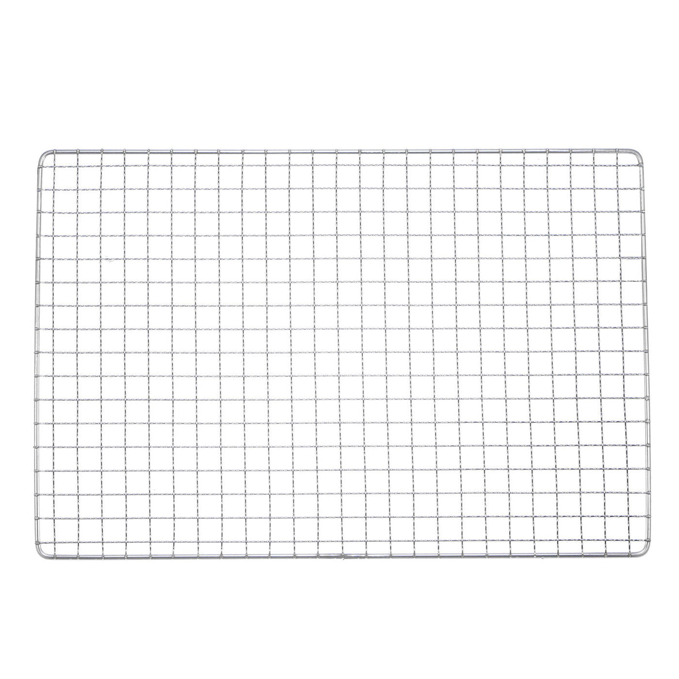 Harfington 2pcs Square BBQ Grill Net 13.8"x9.4" Stainless Steel Barbecue Mesh Mat