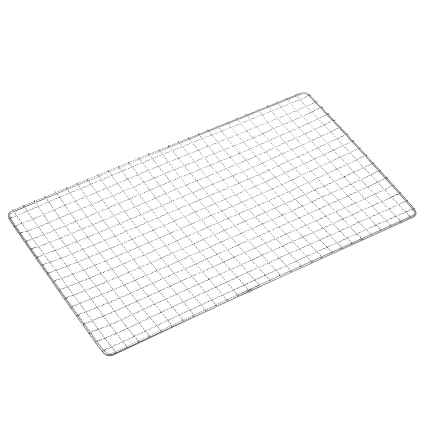 Harfington Square BBQ Grill Net 15.4"x9.4" Stainless Steel Barbecue Mesh Mat