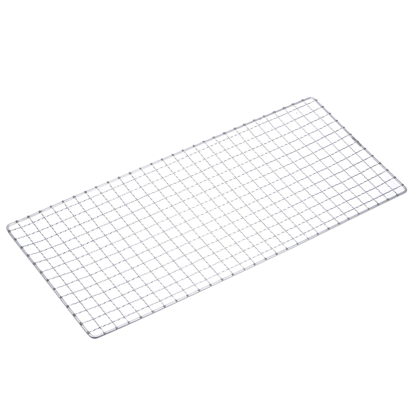 Harfington Square BBQ Grill Net 20x46cm Electroplated Stainless Steel Barbecue Mesh