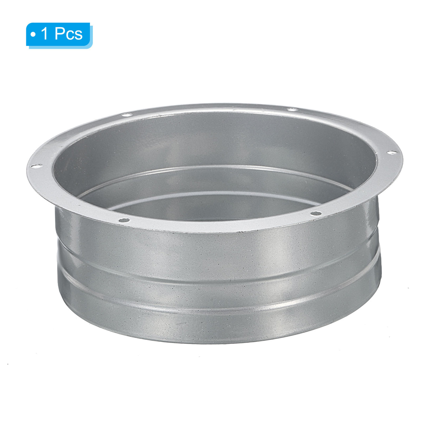 Harfington 6 Inch Duct Connector Flange, Metal Straight Pipe Exhaust Hose Flange for Heating Cooling Ventilation HVAC System