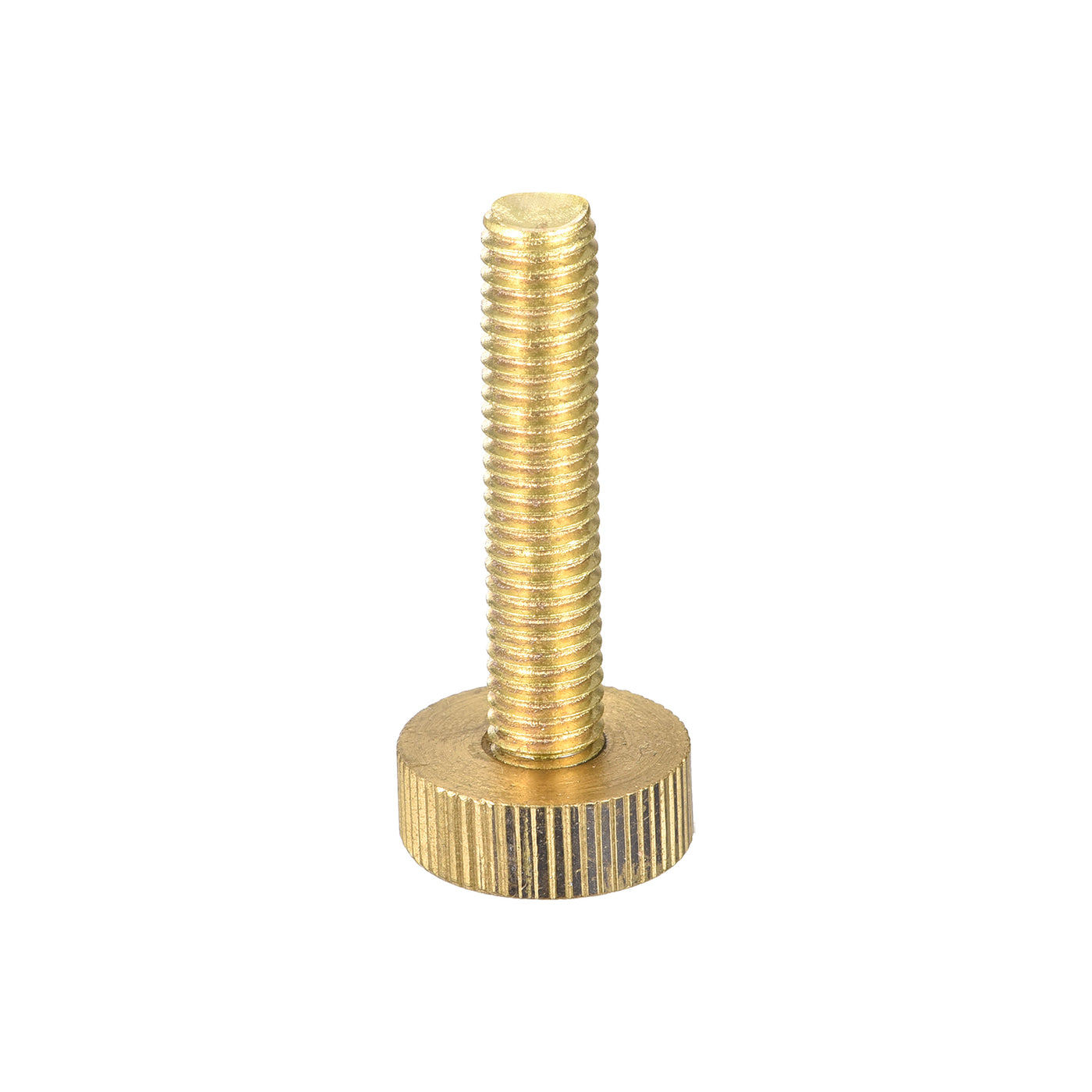 uxcell Uxcell Knurled Thumb Screws, M8x40mm Flat Brass Bolts Grip Knobs Fasteners for PC, Electronic, Mechanical