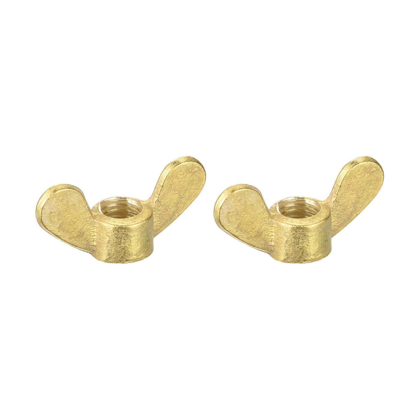 uxcell Uxcell Brass Wing Nuts, M10 Butterfly Nut Hand Twist Tighten Fasteners for Furniture, Machinery, Electronic Equipment, 2Pcs