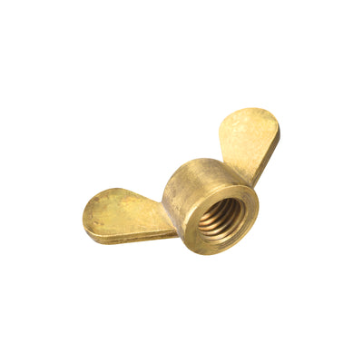 Harfington Uxcell Brass Wing Nuts, M14 Butterfly Nut Hand Twist Tighten Fasteners for Furniture, Machinery, Electronic Equipment