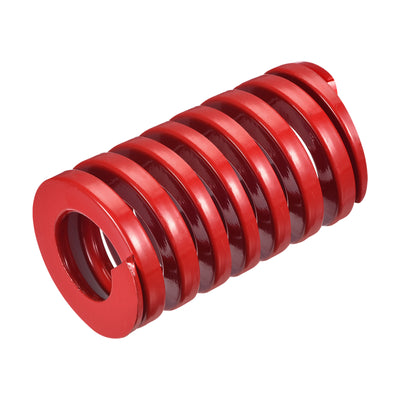 Harfington Uxcell Die Spring, 40mm OD 75mm Long Spiral Stamping Medium Load Compression, Red