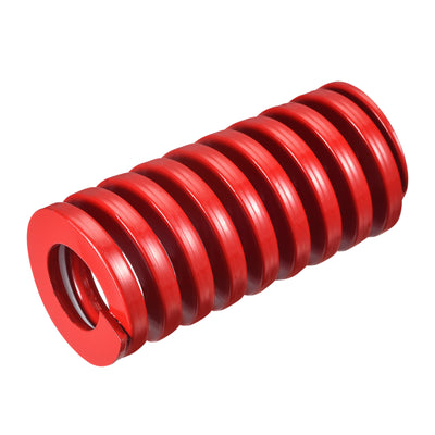 Harfington Uxcell Die Spring, 40mm OD 85mm Long Spiral Stamping Medium Load Compression, Red