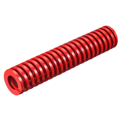 Harfington Uxcell Die Spring, 40mm OD 200mm Long Spiral Stamping Medium Load Compression, Red