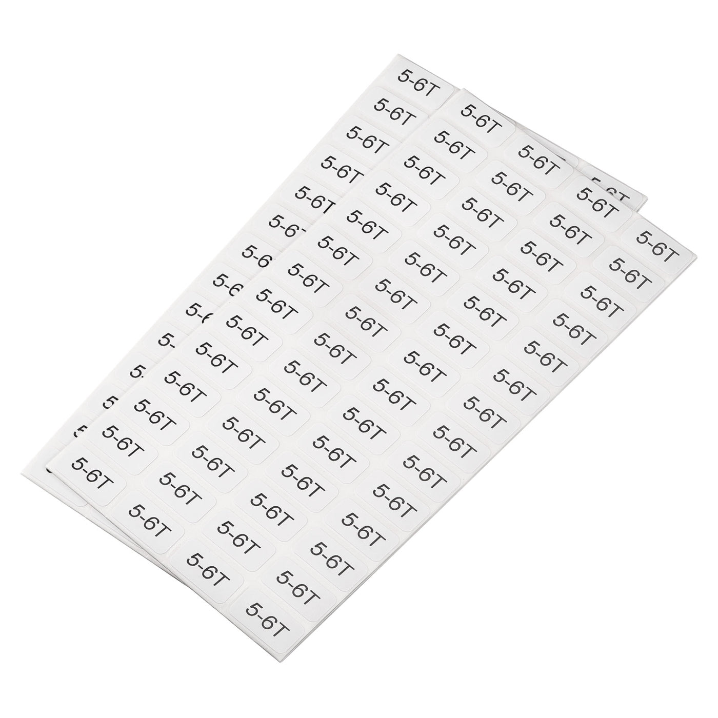 Harfington 5-6T Clothes Size Sticker Label Clothing Coding 5 to 6 Year Old Clothing Size Labels for Retail Apparel, 2 Sheet