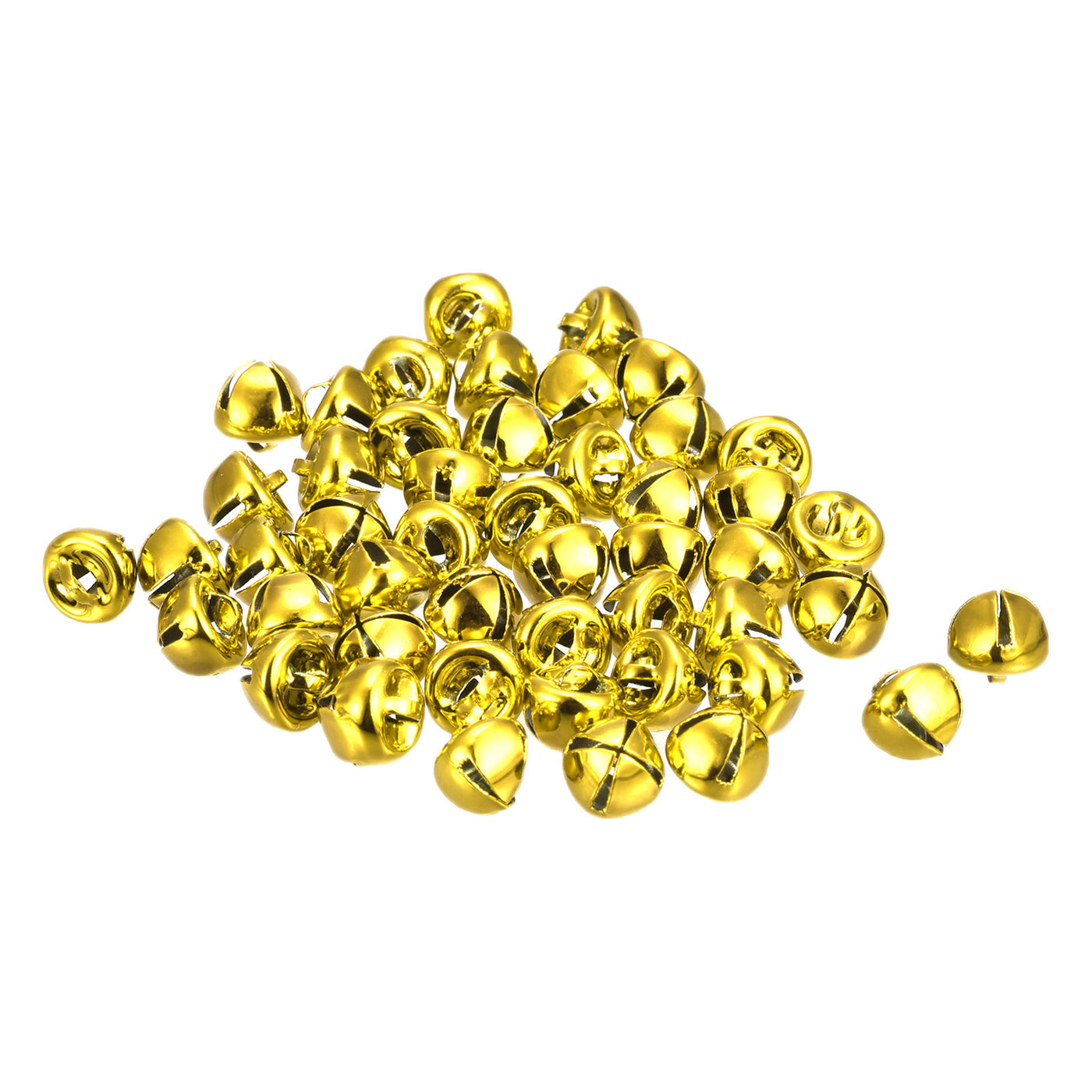 uxcell Uxcell Jingle Bells, 10mm 120pcs Small Bells for Crafts DIY Christmas, Gold Tone