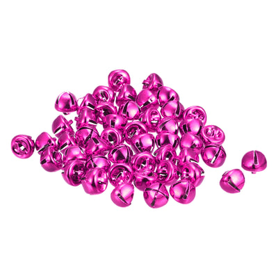 Harfington Uxcell Jingle Bells, 10mm 24pcs Small Bells for Crafts DIY Christmas, Rose Red