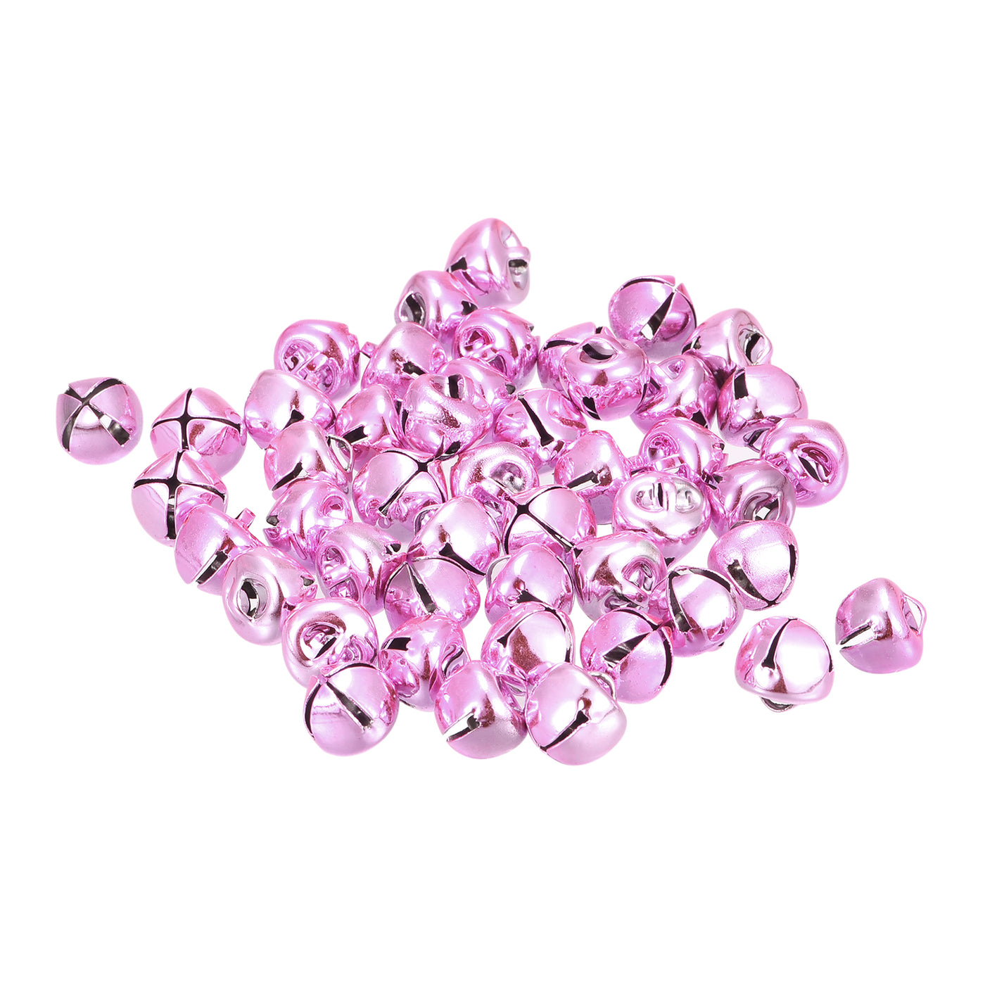 uxcell Uxcell Jingle Bells, 10mm 24pcs Small Bells for Crafts DIY Christmas, Pink
