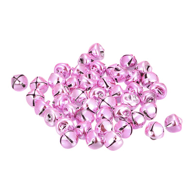 Harfington Uxcell Jingle Bells, 10mm 24pcs Small Bells for Crafts DIY Christmas, Pink