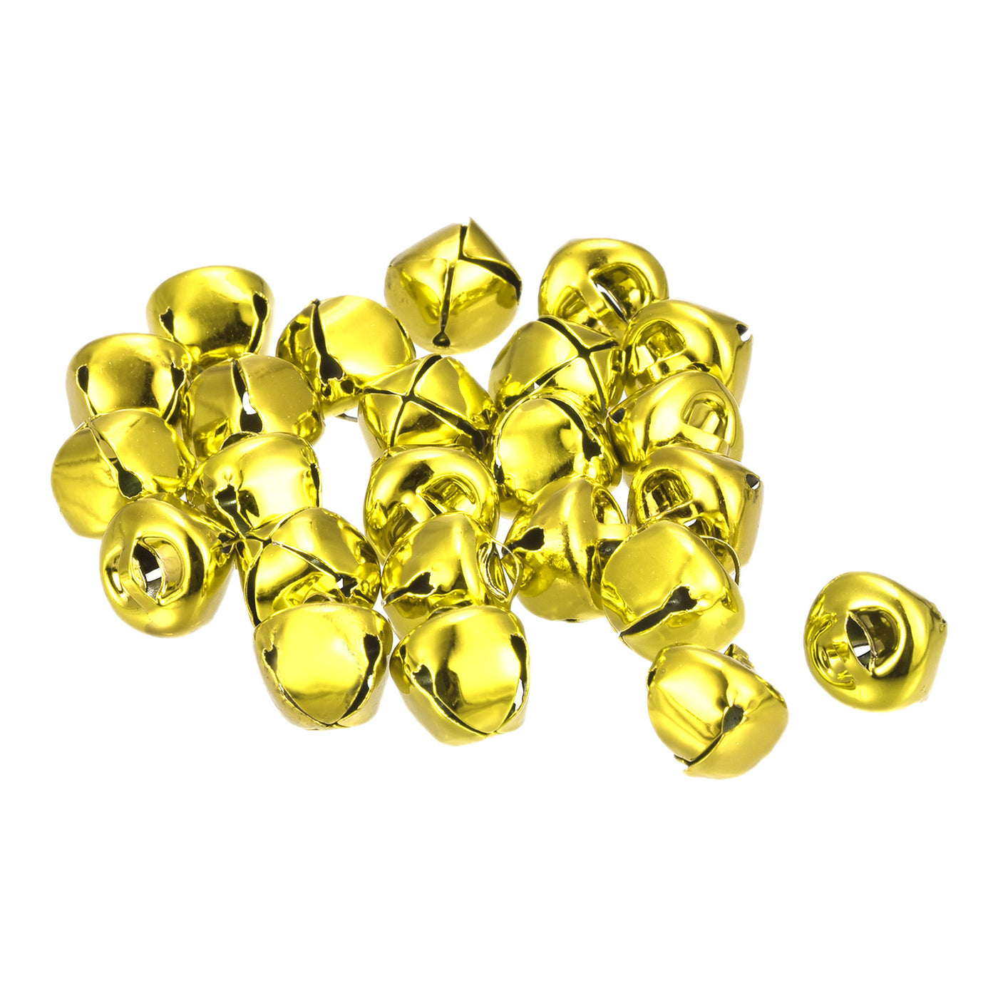 uxcell Uxcell Jingle Bells, 12mm 120pcs Small Bells for Crafts DIY Christmas, Gold Tone
