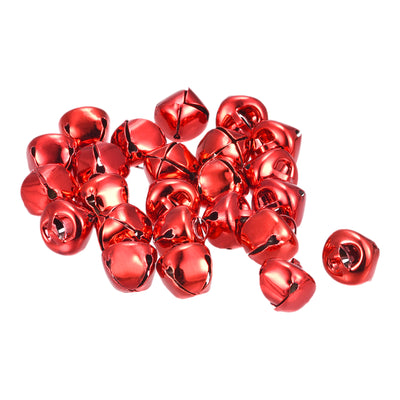 Harfington Uxcell Jingle Bells, 12mm 120pcs Small Bells for Crafts DIY Christmas, Red