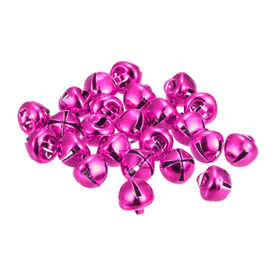 Harfington Uxcell Jingle Bells, 8mm 120pcs Small Bells for Crafts DIY Christmas, Rose Red