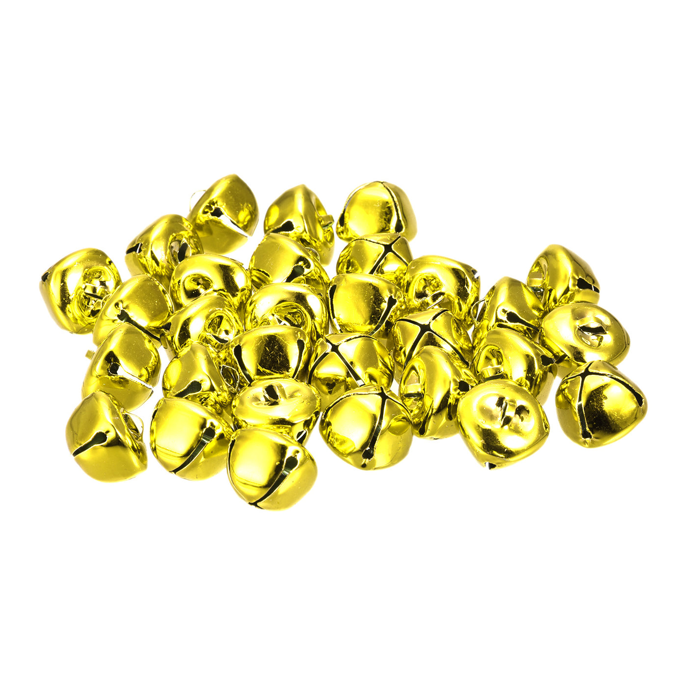uxcell Uxcell Jingle Bells, 20mm 120pcs Small Bells for Crafts DIY Christmas, Gold Tone