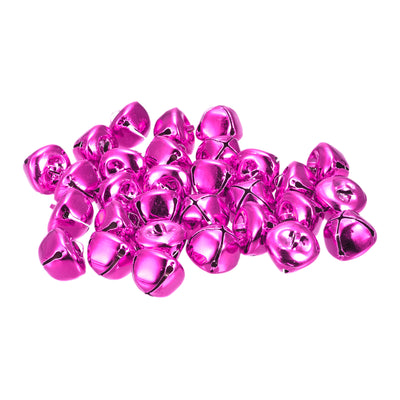 Harfington Uxcell Jingle Bells, 20mm 120pcs Small Bells for Crafts DIY Christmas, Rose Red