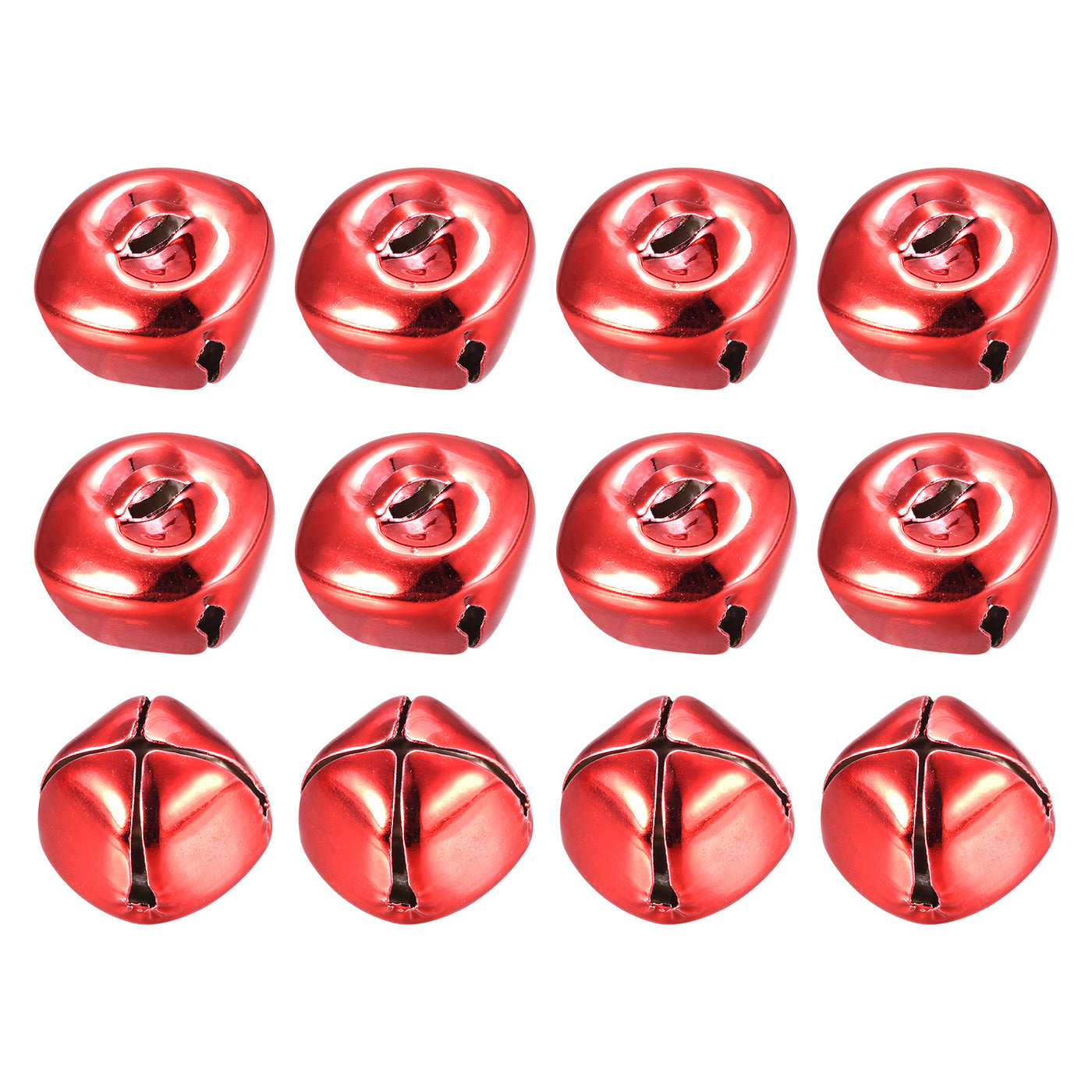 uxcell Uxcell Jingle Bells, 20mm 12pcs Small Bells for Crafts DIY Christmas, Red