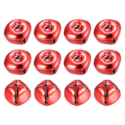 Harfington Uxcell Jingle Bells, 20mm 12pcs Small Bells for Crafts DIY Christmas, Red