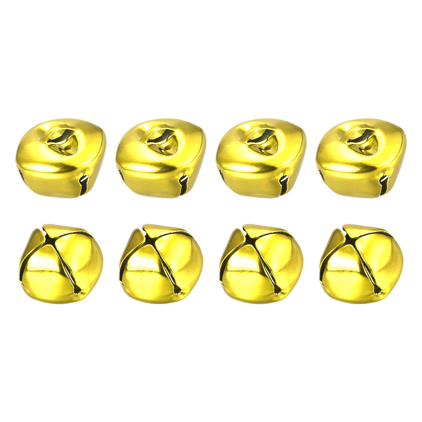 uxcell Uxcell Jingle Bells, 25mm 8pcs Small Bells for Crafts DIY Christmas, Gold Tone