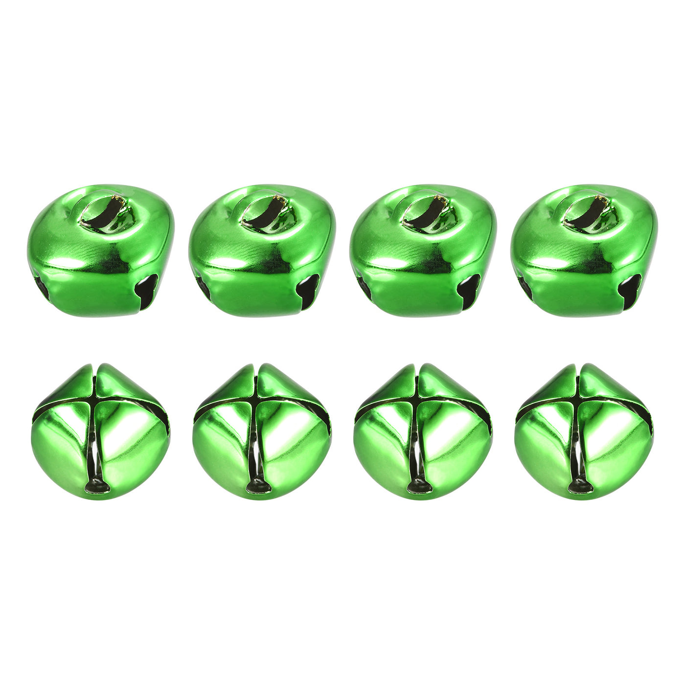 uxcell Uxcell Jingle Bells, 25mm 8pcs Small Bells for Crafts DIY Christmas, Green