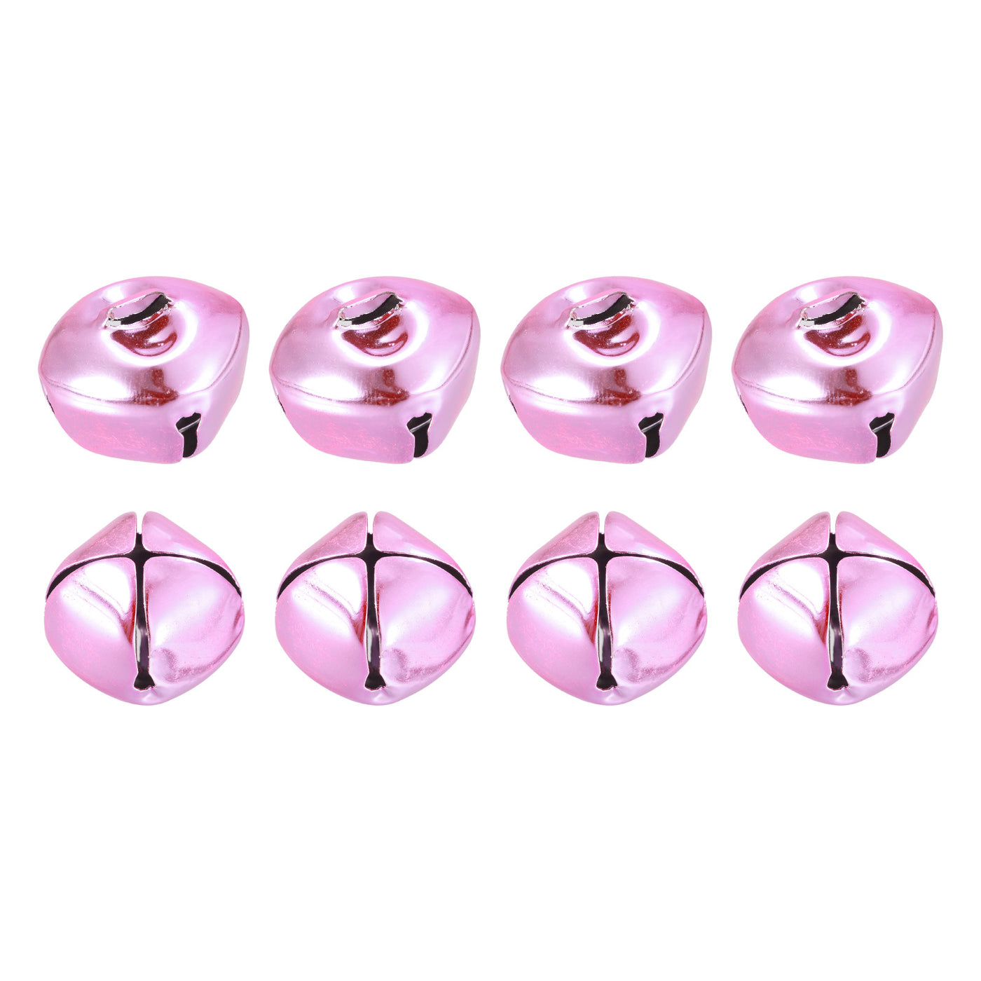 uxcell Uxcell Jingle Bells, 25mm 8pcs Small Bells for Crafts DIY Christmas, Pink