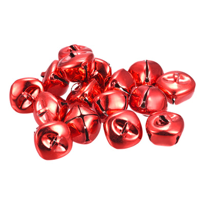 Harfington Uxcell Jingle Bells, 25mm 80pcs Small Bells for Crafts DIY Christmas, Red