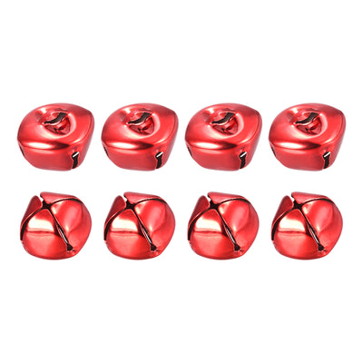 Harfington Uxcell Jingle Bells, 25mm 8pcs Small Bells for Crafts DIY Christmas, Red