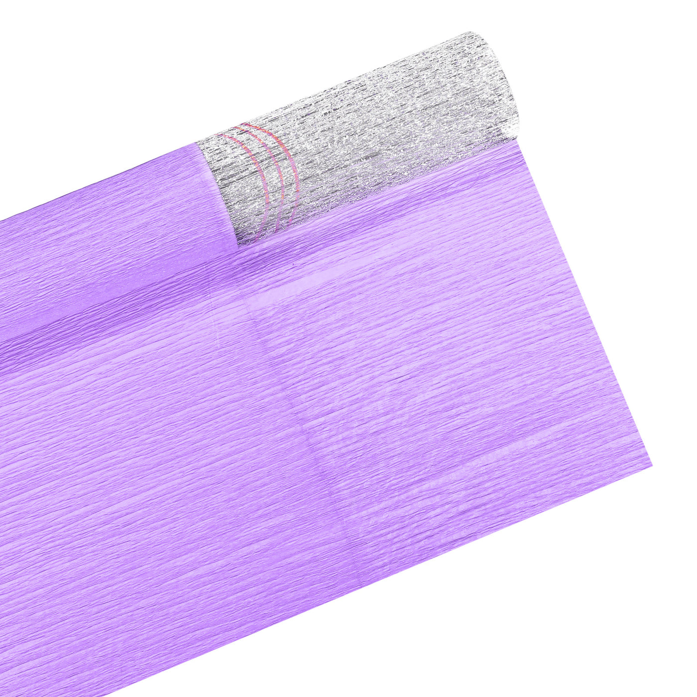 Harfington Silver Edge Crepe Papers 7.2ft Long 20 Inch Wide, Dark Purple