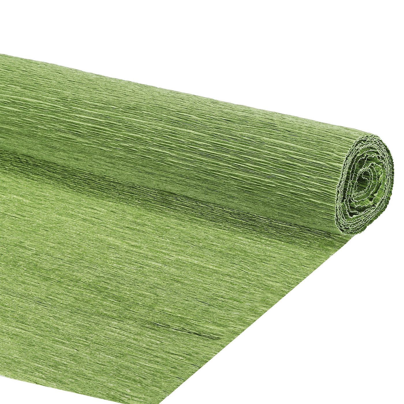 Harfington Silver Edge Crepe Papers 7.2ft Long 20 Inch Wide, Dark Green