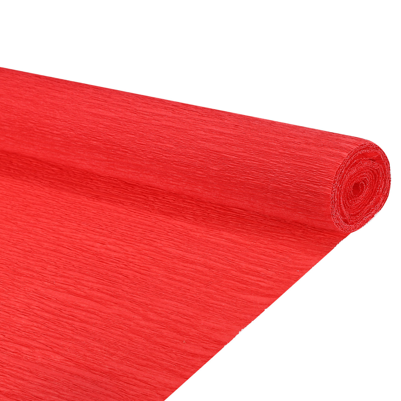Harfington Silver Edge Crepe Papers 7.2ft Long 20 Inch Wide, Red
