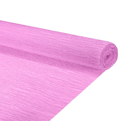 Harfington Silver Edge Crepe Papers 7.2ft Long 20 Inch Wide, Light Purple