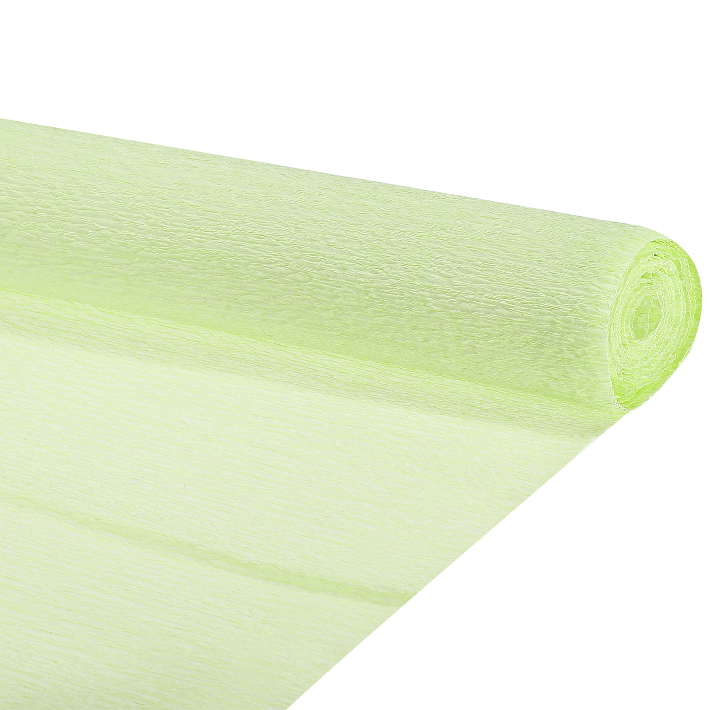 Harfington Silver Edge Crepe Papers 7.2ft Long 20 Inch Wide, Light Green
