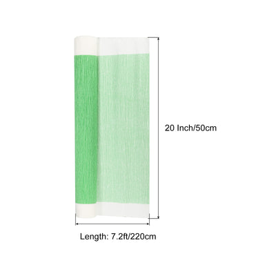 Harfington White Edge Crepe Papers 7.2ft Long 20 Inch Wide, Dark Green