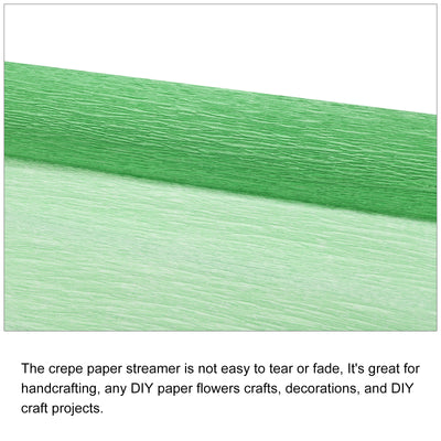 Harfington White Edge Crepe Papers 7.2ft Long 20 Inch Wide, Dark Green