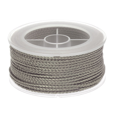 Harfington Nylon Thread Twine Beading Cord 1.6mm Braided String 16M/52 Feet, Khaki