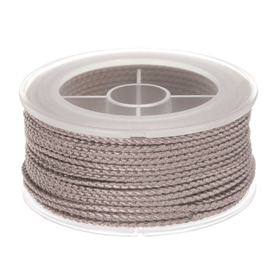 Harfington Nylon Thread Twine Beading Cord 1.6mm Braided String 16M/52 Feet, Desert Sand