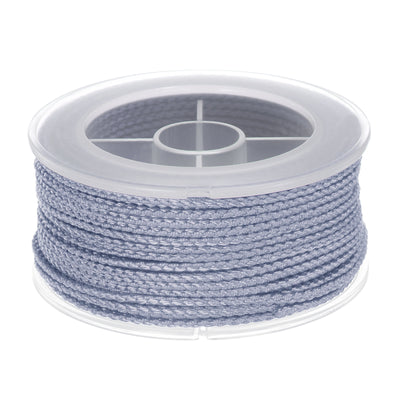 Harfington Nylon Thread Twine Beading Cord 1.6mm Braided String 16M/52 Feet, Shadow Blue
