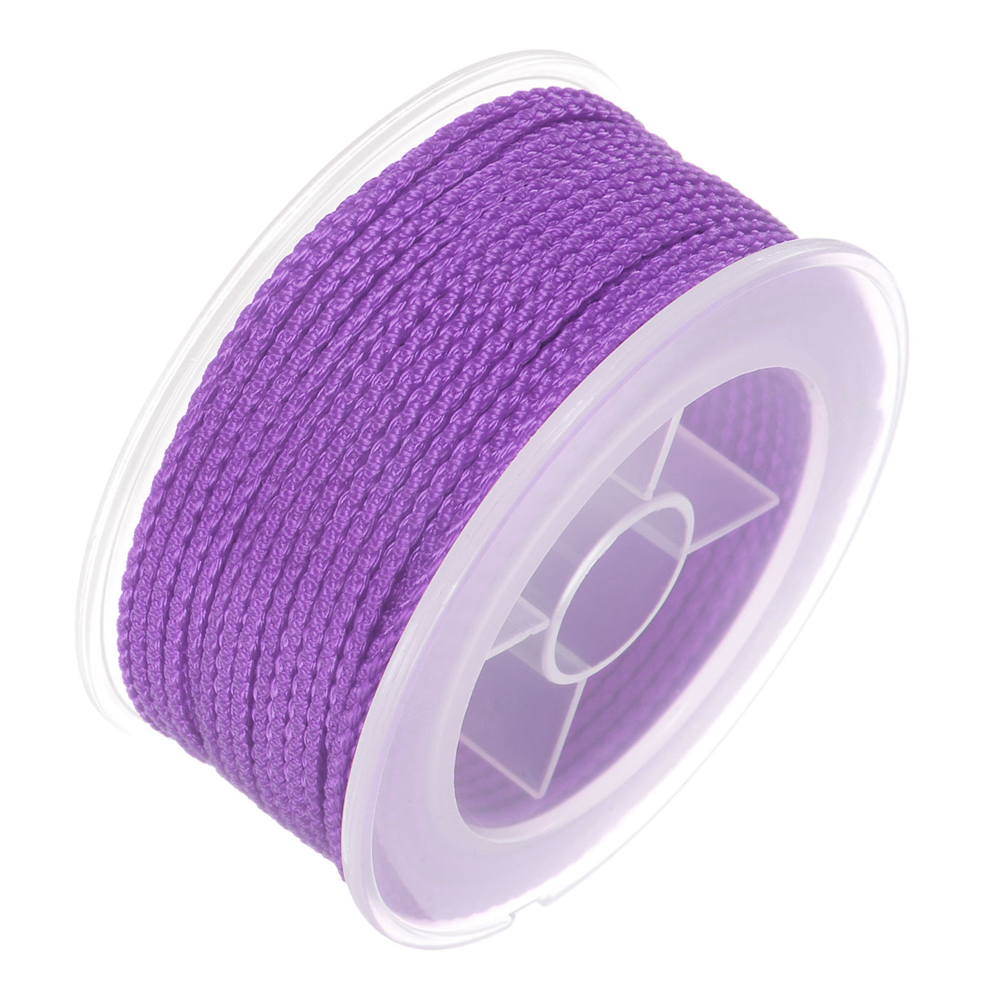 Harfington Nylon Thread Twine Beading Cord 1.6mm Braided String 16M/52 Feet, Light Purple