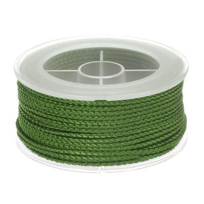 Harfington Nylon Thread Twine Beading Cord 1.6mm Braided String 16M/52 Feet, Army Green