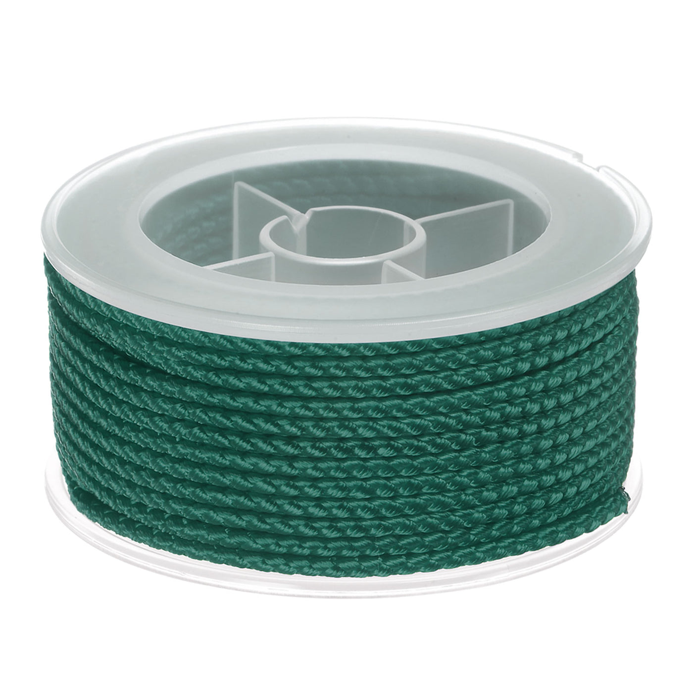 Harfington Nylon Thread Twine Beading Cord 2mm Braided String 11M/36 Feet, Dark Green