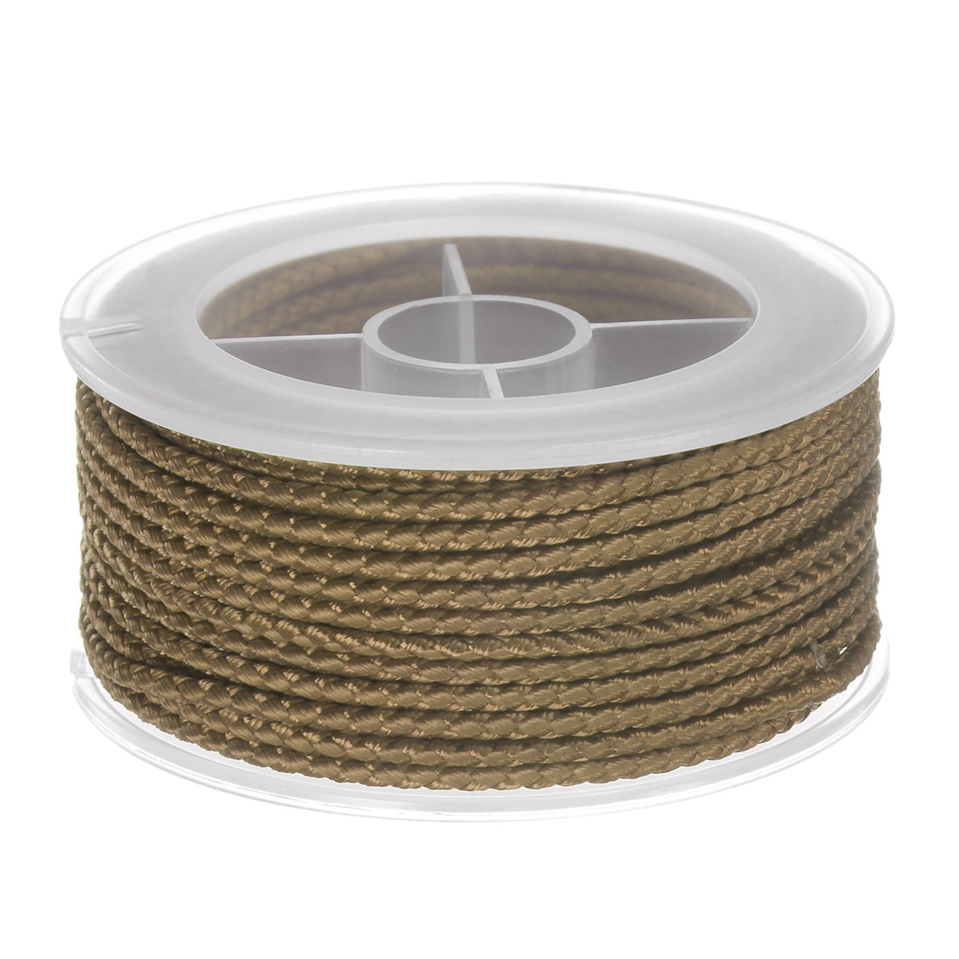Harfington Nylon Thread Twine Beading Cord 2mm Braided String 11M/36 Feet, Dark Khaki