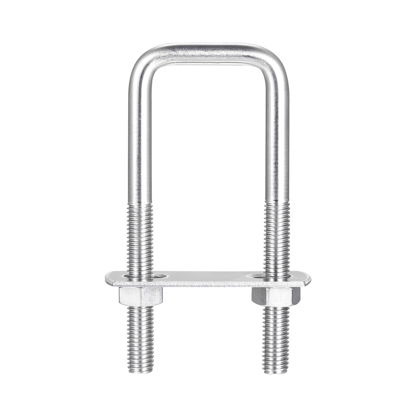 uxcell Uxcell Square U-Bolts, 2 Sets 32mm Inner Width 100mm Length M8 with Nuts and Plates